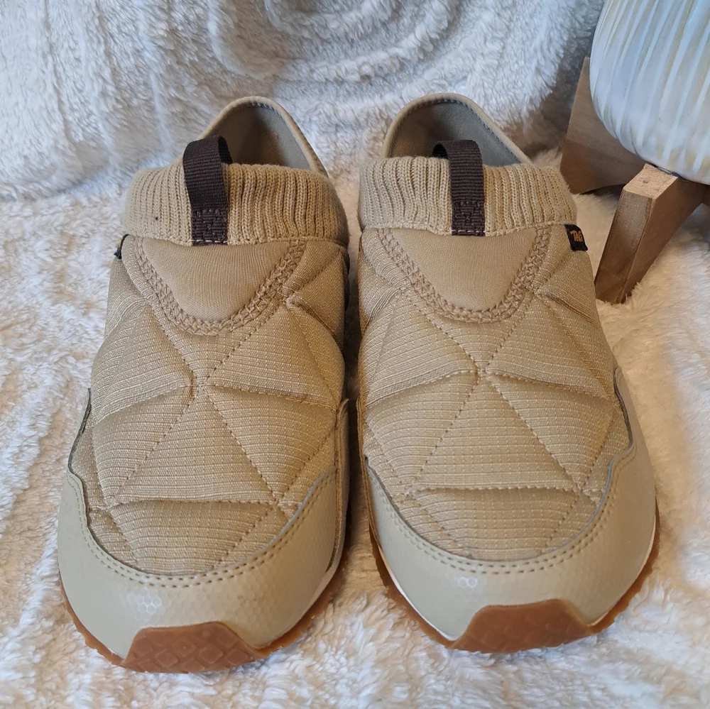 Teva Women's Slip-On Quilted Sneakers Beige